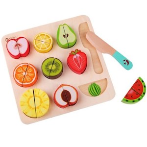 C/W Cutting Fruit Puzzle - 20 Pieces - 18Mths