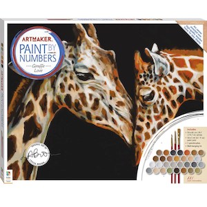 Art Maker Paint By Numbers Canvas Giraffes