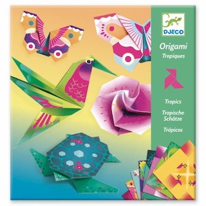 Craft material and supply: Djeco Origami Set Tropics