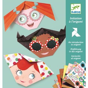 Craft material and supply: Djeco Origami Set Pretty Faces