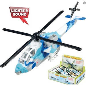 Craft material and supply: Die Cast Sonic Gun Ship Helicopter