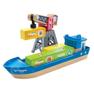 Hape Cargo Ship & Crane