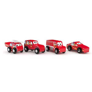 J'adore Wooden Vehicles - Firefighter Squad