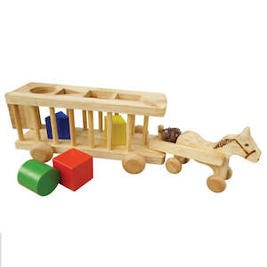 Craft material and supply: Q Toys Wooden Sorting Horse Cart