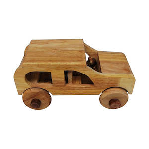 Q Toys Natural Wooden Car