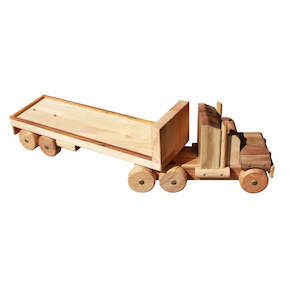 Craft material and supply: Q Toys Natural Wood Flat Back Truck