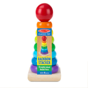 Melissa & Doug Wooden Rainbow Stacker