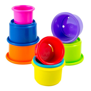 Craft material and supply: Lamaze Pile & Play Cups