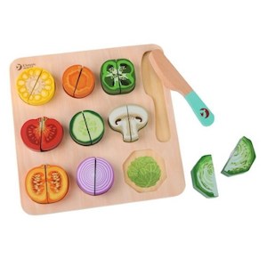 C/W Cutting Vegetables Puzzle - 20 Pieces - Ages 18Mths+