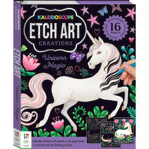 Kaleidoscope Etch Art Creations Unicorn Magic