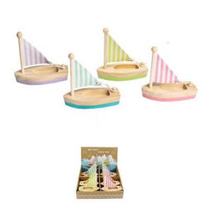 Craft material and supply: Wooden Sailboat