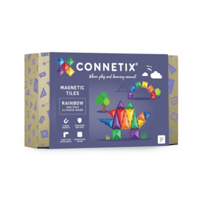 Craft material and supply: Connetix Rainbow Mini Pack 24 Pc