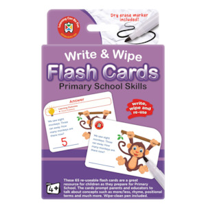 Craft material and supply: LCFB Write & Wipe Flashcards - Primary School Skills