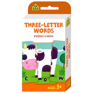 School Zone Three Letter Words Flash Cards