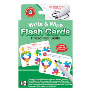 LCBF Write & Wipe Flashcards - Preschool Skills