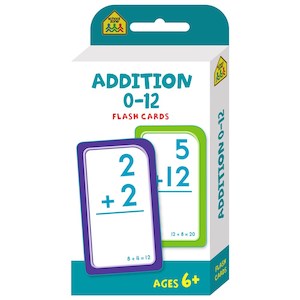 School Zone Flash Cards Addition 0-12