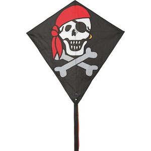 Craft material and supply: Eddy Single Line Diamond Kite - Jolly Roger -50Cm