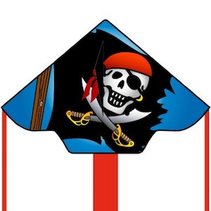 Simple Flyer Kite - Delta -Jolly Roger - 48" - 120Cm