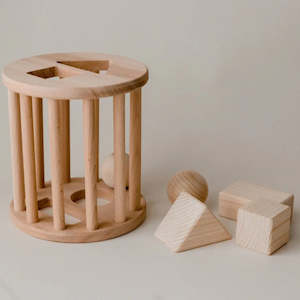 Q Toys Wooden Shape Sorter Roller