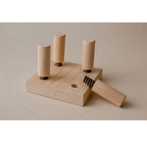 Craft material and supply: Q Toys Wooden Screw Board