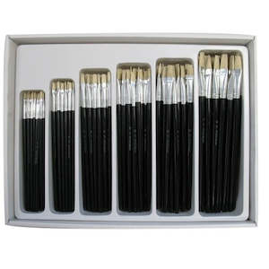 Craft material and supply: Brush 577 Flat Class Set Of 144