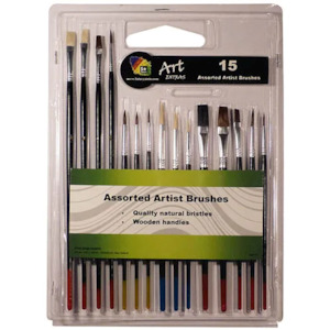 Craft material and supply: Art Extra 15 pc Brush Set