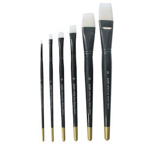 Taklon Brush 5008 Flat Synthetic White