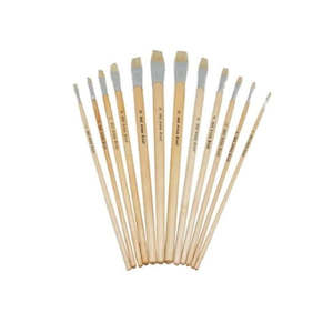 Craft material and supply: Brush - Long Handle - Flat Series 642