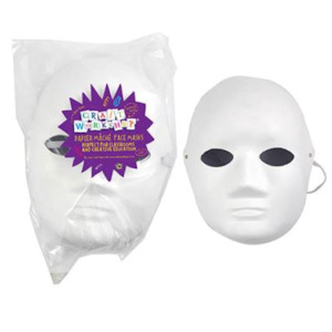 Craft material and supply: Craft Value Paper Face Mask - 24 pcs