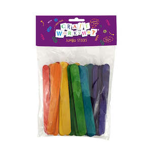 Jumbo Craft Popsticks Coloured