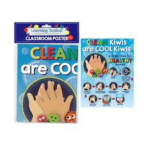 Craft material and supply: Poster Hygiene Cool Kiwi Kids 43x56cm