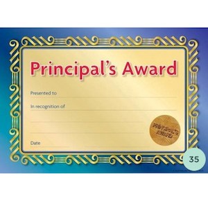 Principals Awards - Blue /Gold - 35 Per Pack- D