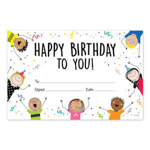 Stick Kids Happy Birthday Award