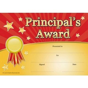 Craft material and supply: Principal's Red and Gold Awards