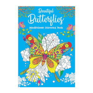 Craft material and supply: Mindful Colouring Bk Beautiful Butterflies