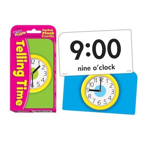 Trends Pocket Cards Telling Time