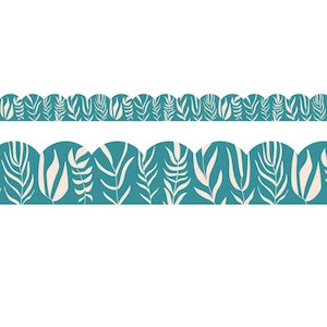 Teal with Leaves Trimmer