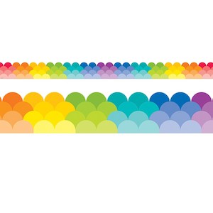 Craft material and supply: Rainbow Ombre Trimmers