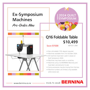 BERNINA Q16 Plus & Foldable Table - EX-Symposium