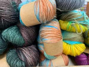 4 Ply Knitting Yarn: Sock Yarn, Hand Dyed, 75% Superwash Merino, 25% Nylon