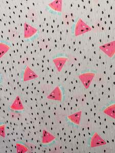 Pink Watermelon - 100% Polyester; 150cm wide