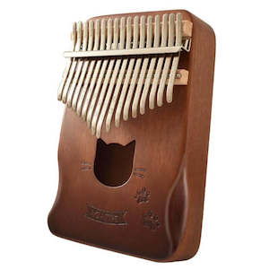 Music Instruments: Cat Piano Kalimba Wood Thumb Piano