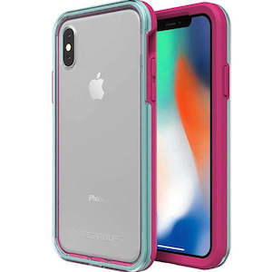 LifeProof SLAM Case For Apple iPhone X (BLUE TINT/PROCESS MAGENTA)