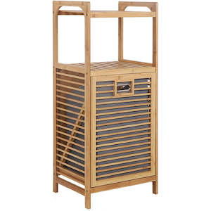 Bathroom 2: Bamboo Bathroom Cabinet Hamper Cabinet Organizer