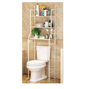 Bathroom 2: 3 Tiers Bathroom shelf Toilet Shelf Organiser