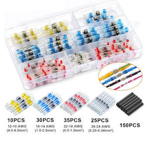 Electrical Lighting 2: 250pcs Solder Seal Sleeve Heat Shrink Butt Wire Connectors Terminals