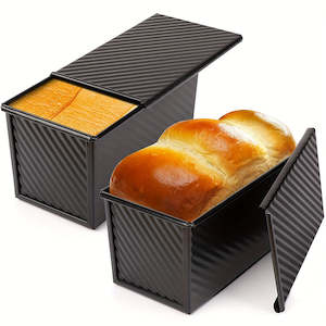 Kitchen 2: Loaf Pan with Lid Household Loaf Pan Baking Bread Pan Copper