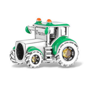 Green Tractor Charm