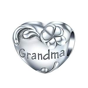 Grandma Heart Charm