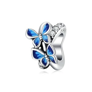 Blue Flying Butterfly Spacer